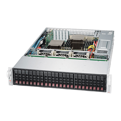 Сервер Supermicro SYS-2029U CSE-219U noCPU X11DPL-i 8хDDR4 softRaid IPMI 2х920W PSU Ethernet 2х1Gb/s 26х2,5" EXP SAS3-826EL1 FCLGA3647